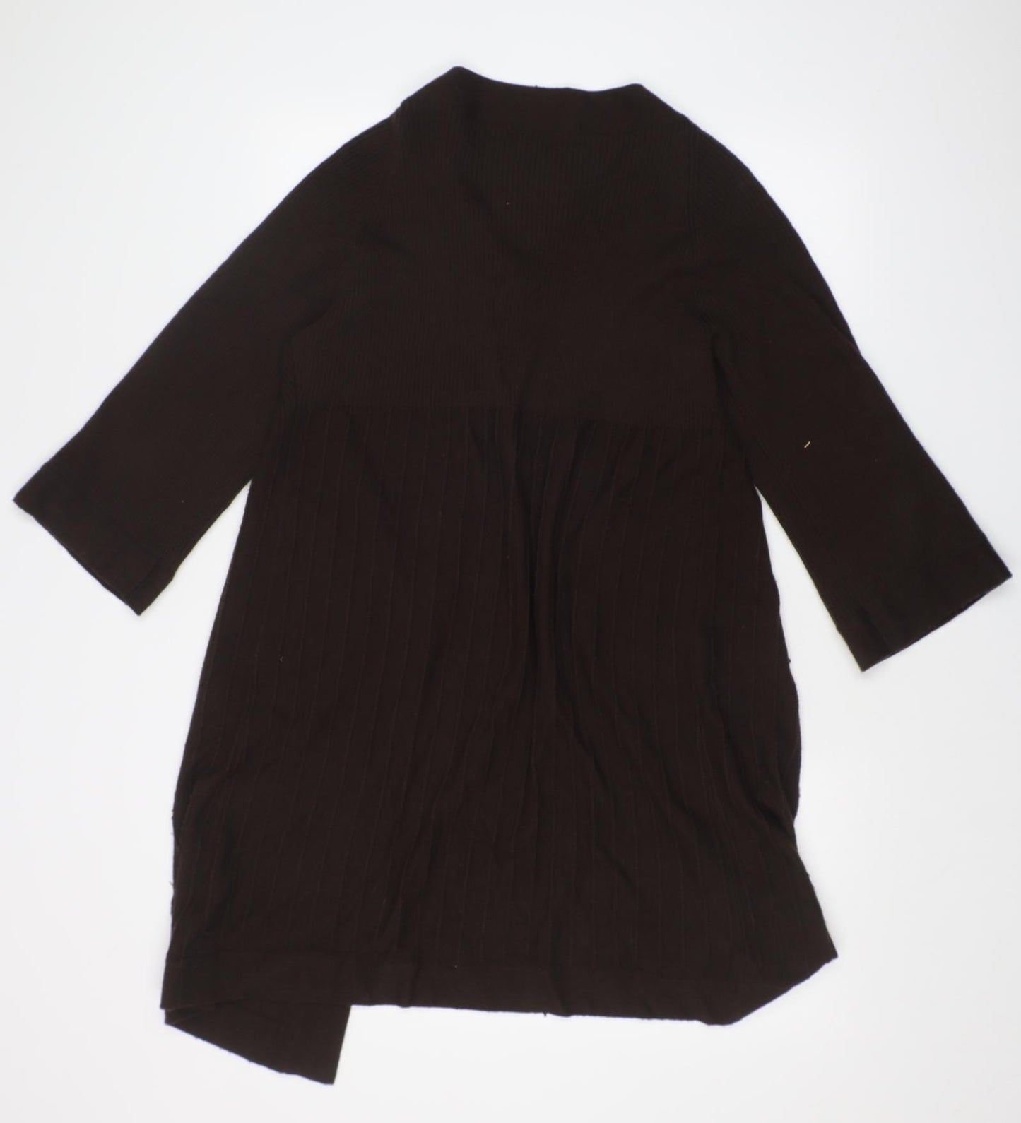 Monsoon Womens Brown Striped  Cardigan Jumper Size 16