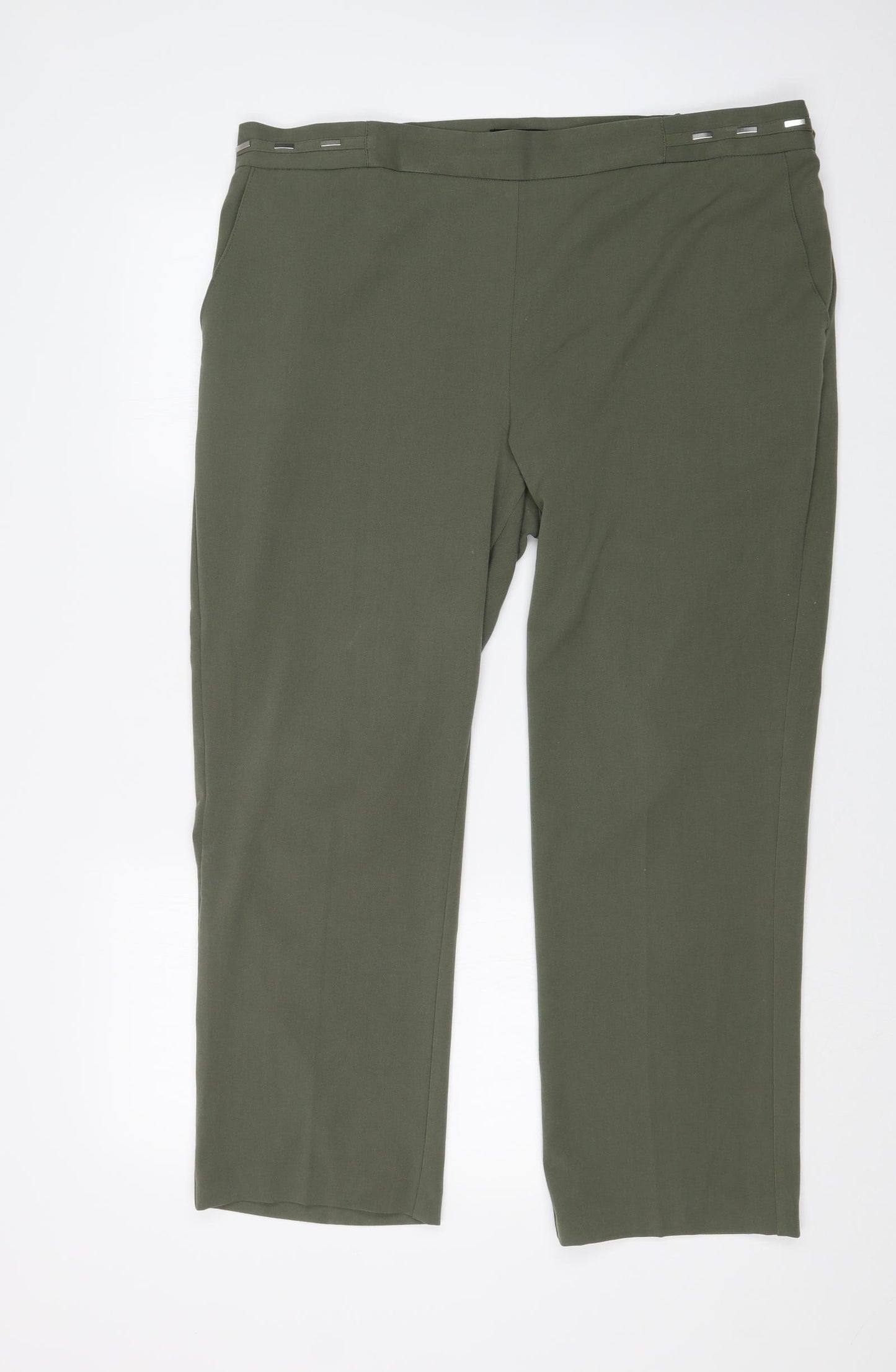 ANNA ROSE Womens Green   Trousers  Size 18 L25 in