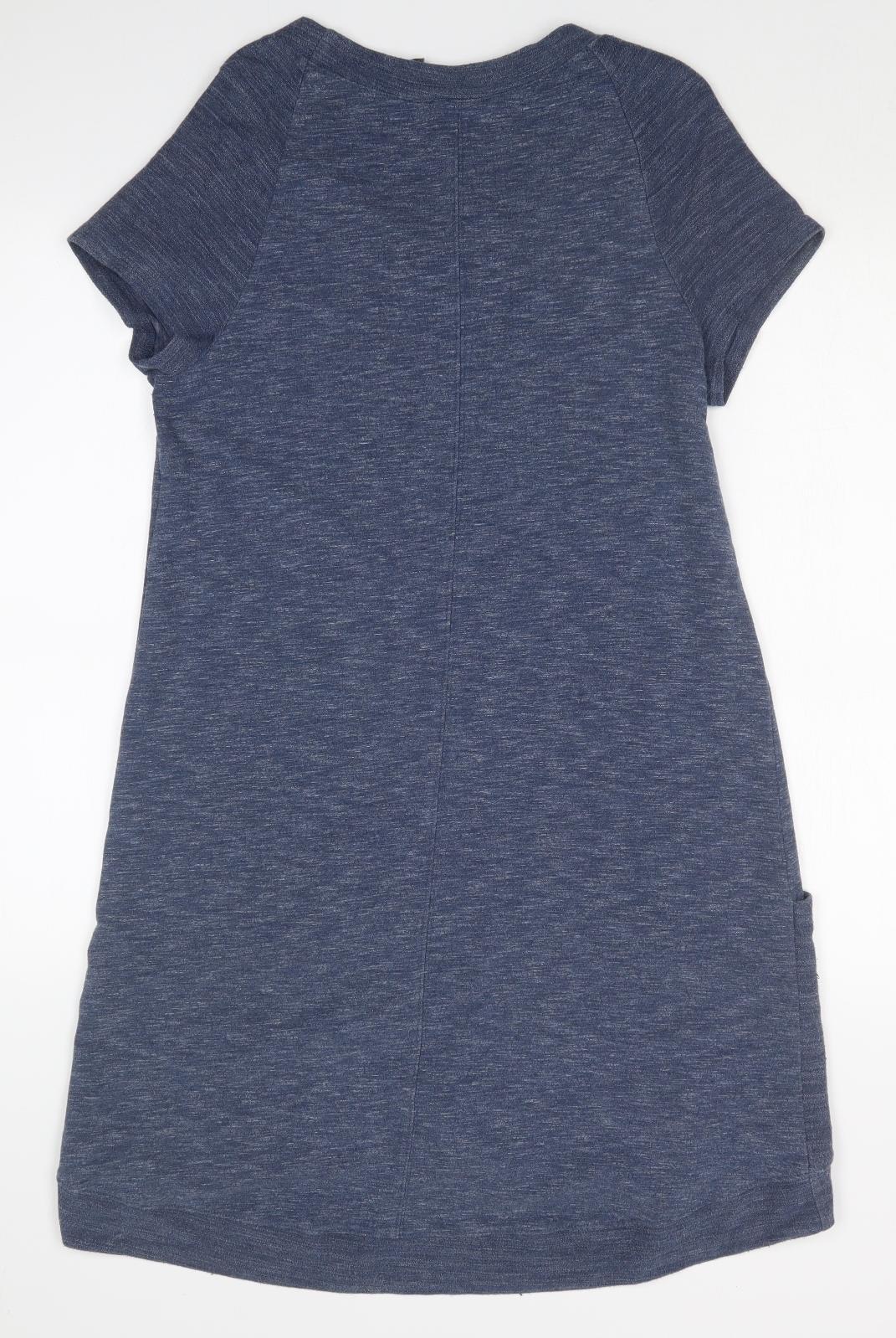AnyBody Womens Blue   Basic T-Shirt Size S