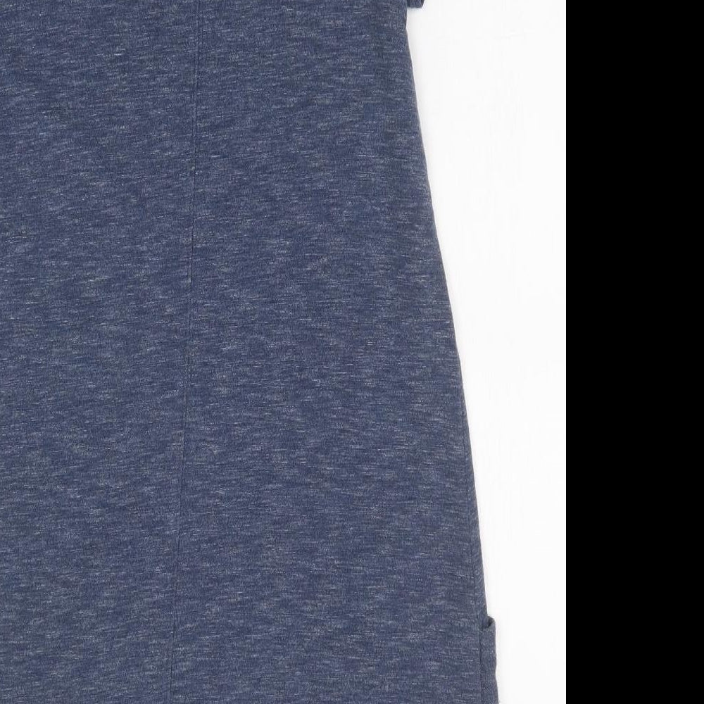 AnyBody Womens Blue   Basic T-Shirt Size S