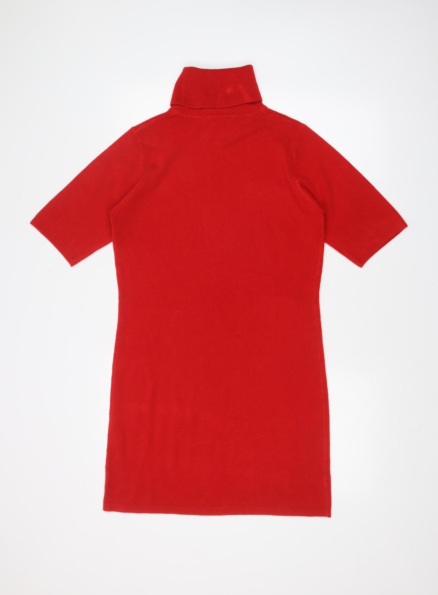 CASHMASOFT Womens Red   T-Shirt Dress  Size S