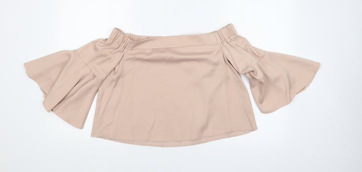 Topshop Womens Pink   Basic T-Shirt Size 10