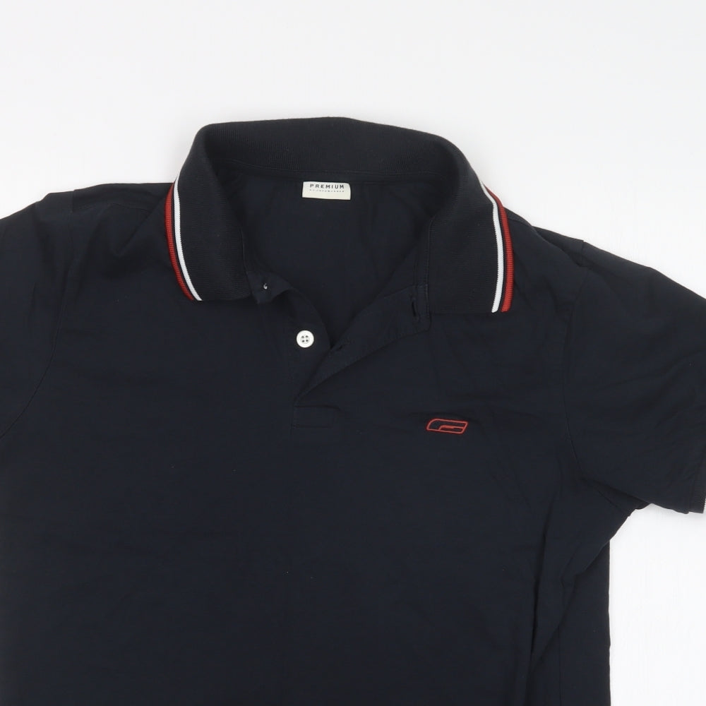 JACK & JONES Mens Black    Polo Size L