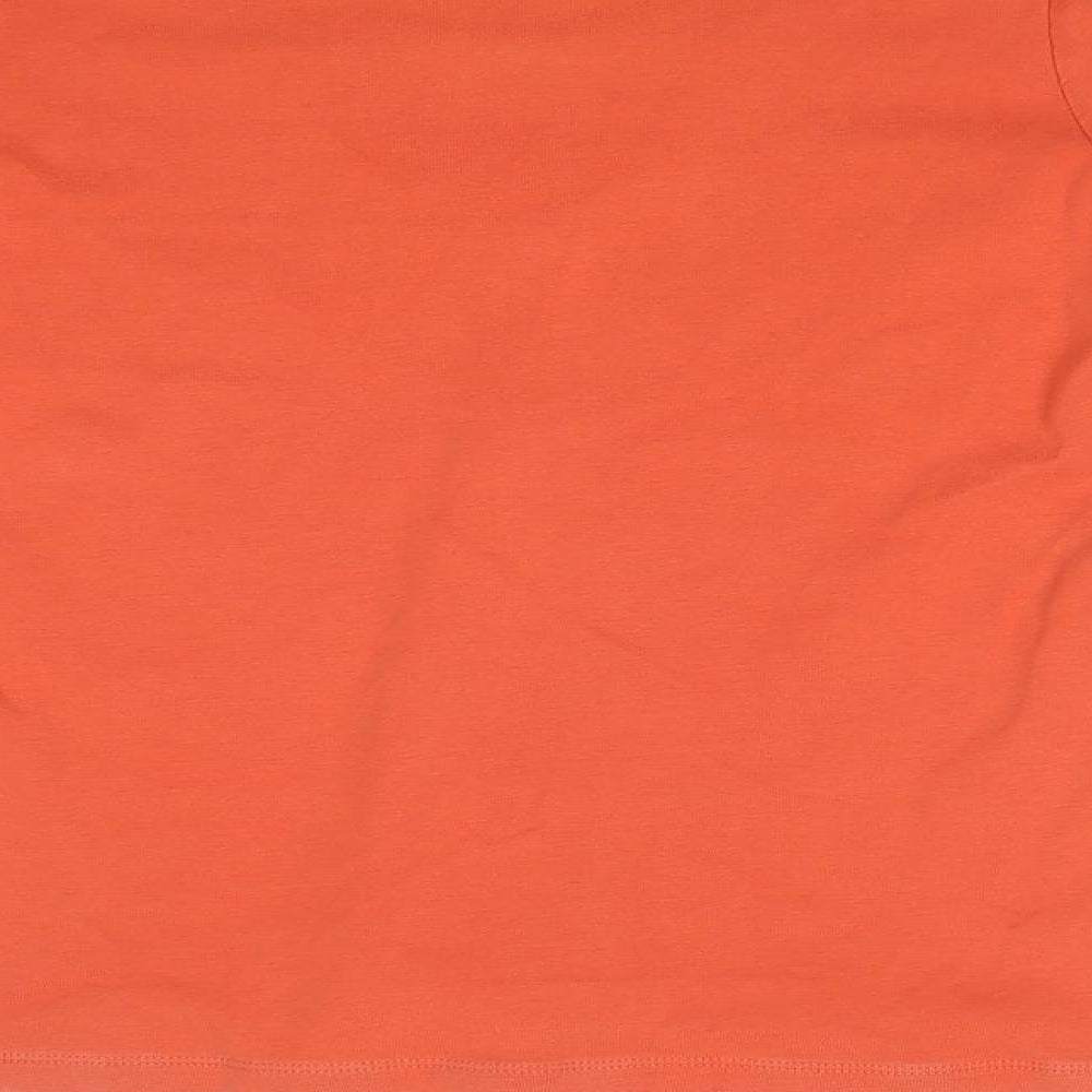 Via Appia Womens Orange   Basic T-Shirt Size 8