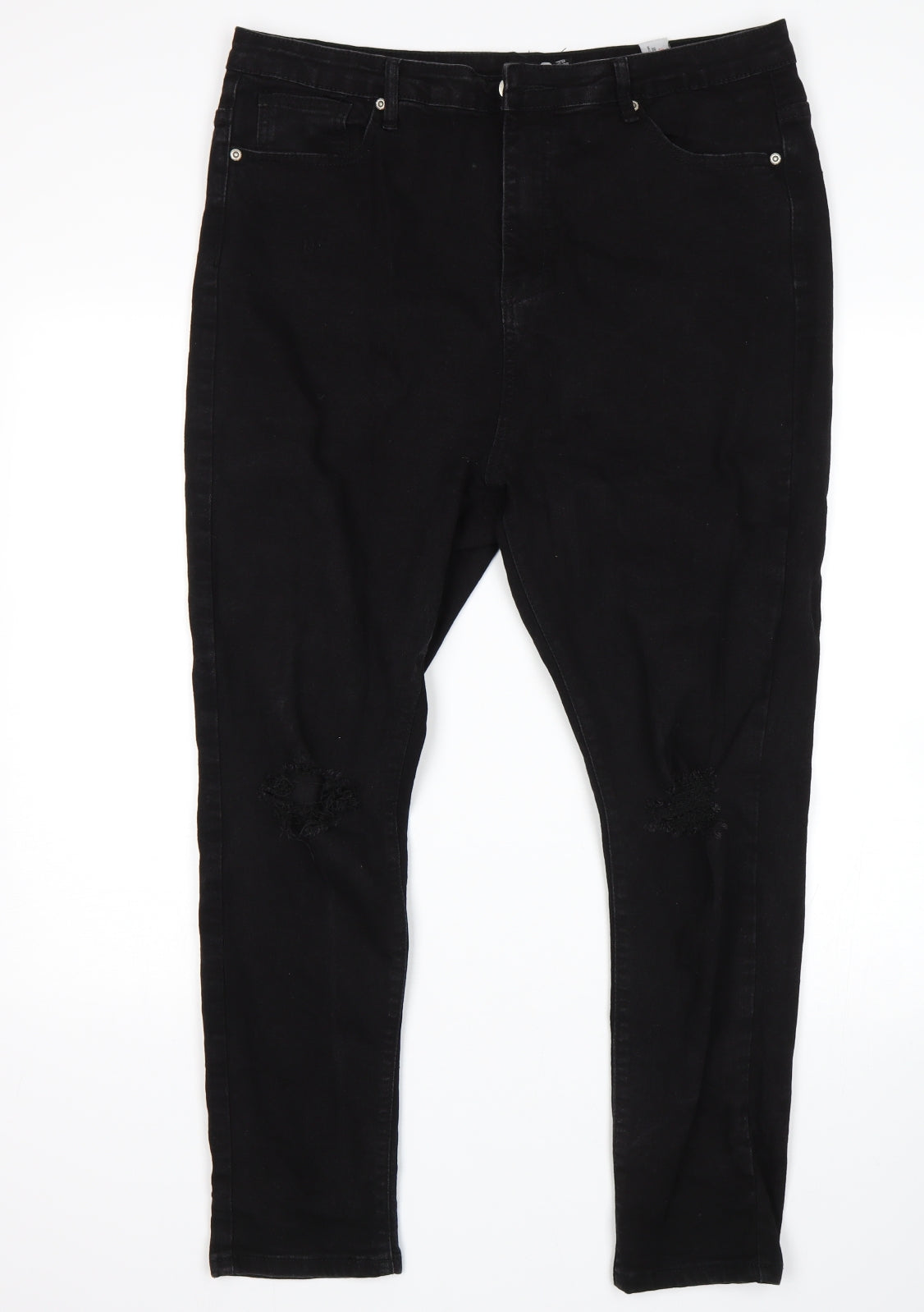 Boohoo Womens Black   Skinny Jeans Size 18 L27 in
