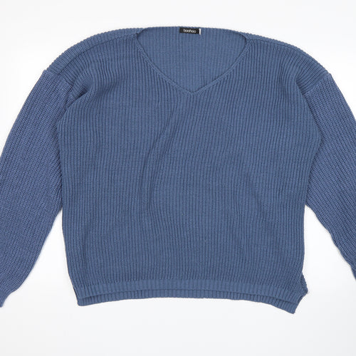 Boohoo Womens Blue   Pullover Jumper Size 18