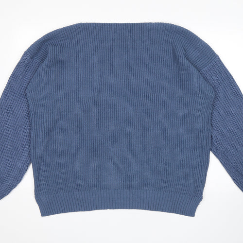 Boohoo Womens Blue   Pullover Jumper Size 18