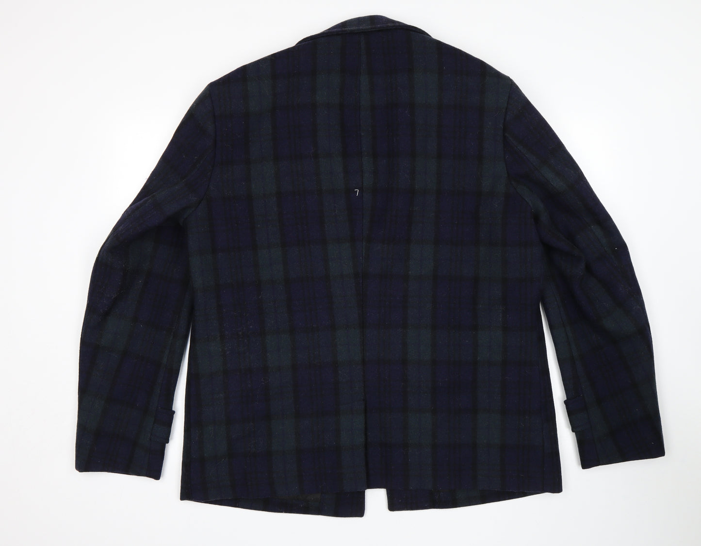 Ben Sherman Mens Multicoloured Plaid  Overcoat Coatigan Size XL