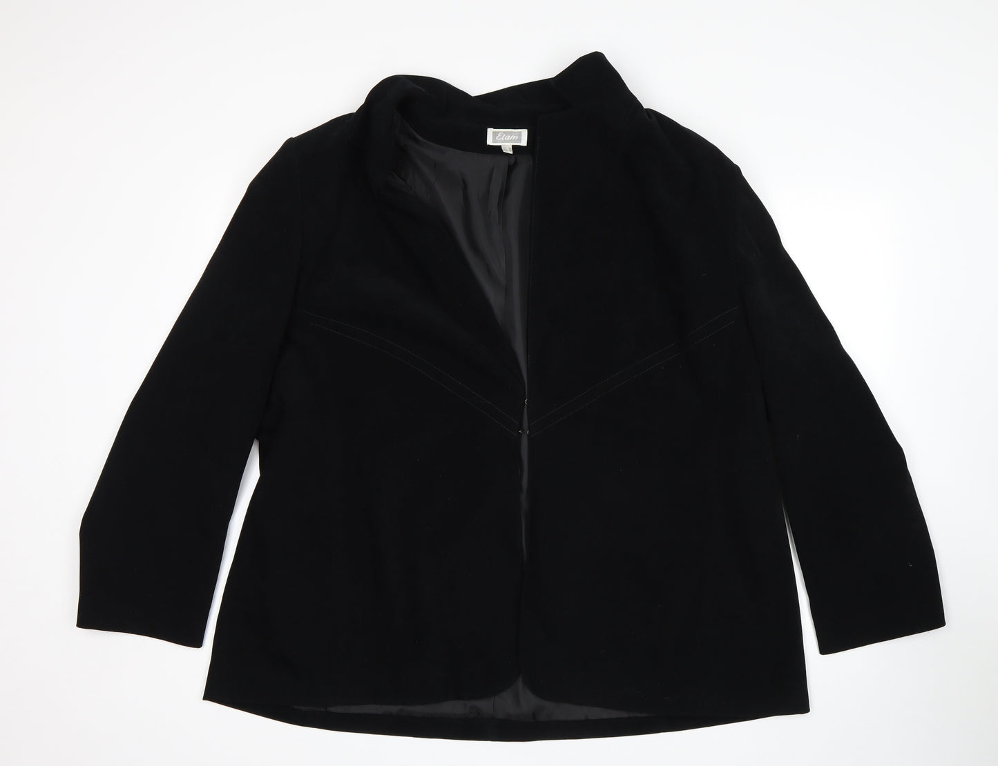 Etam Womens Black   Overcoat Coat Size 26