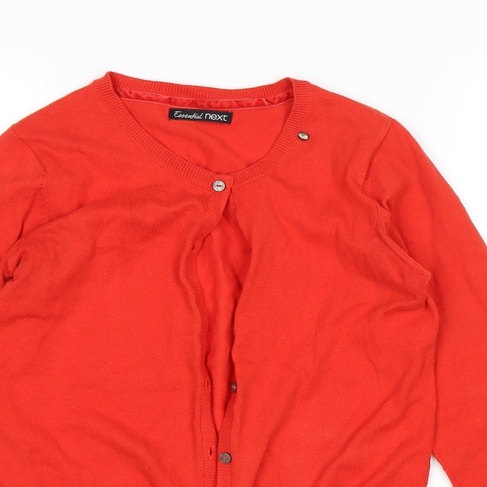NEXT Girls Red   Cardigan Jumper Size 11-12 Years