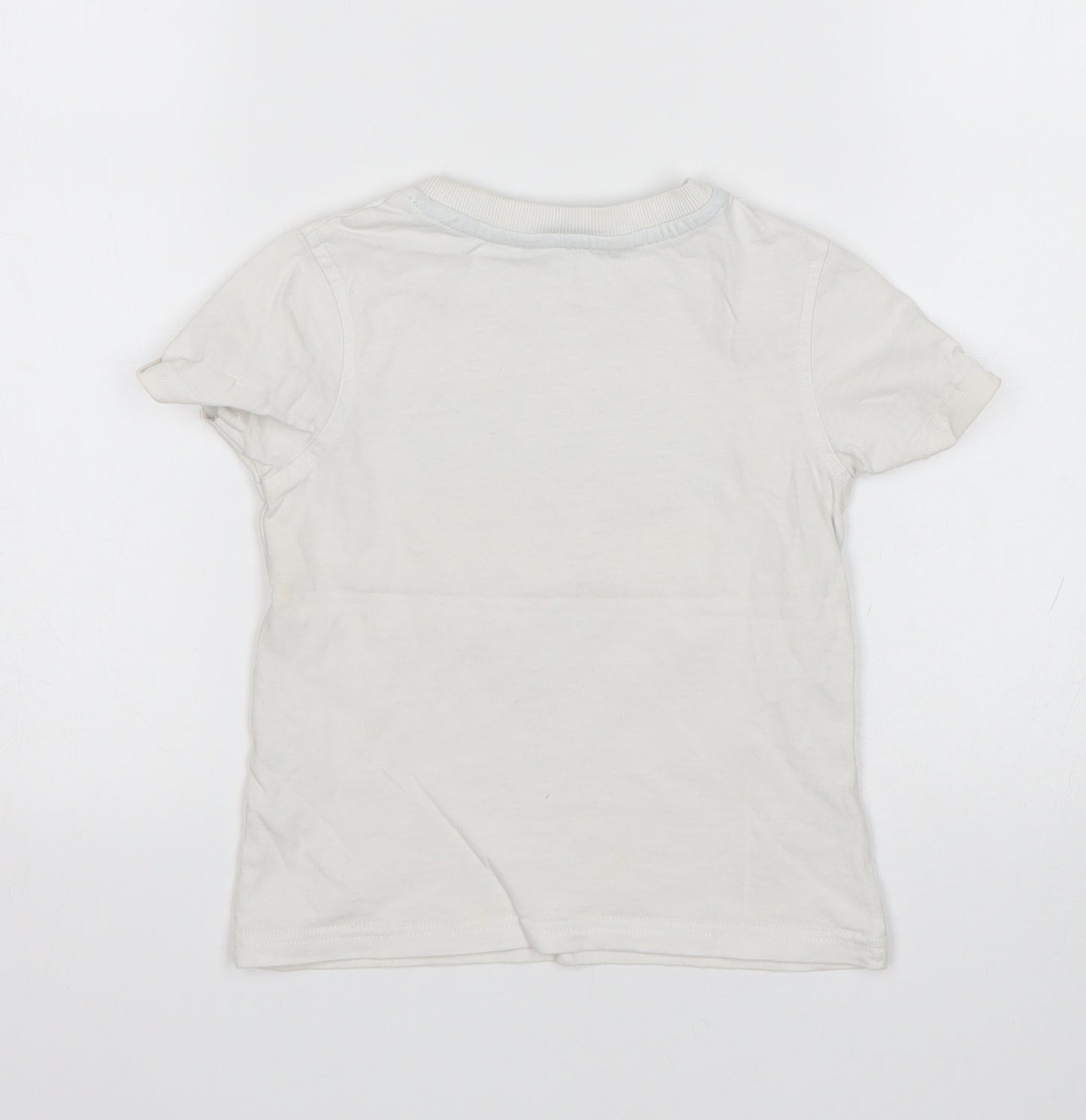 George Boys White   Basic T-Shirt Size 2-3 Years