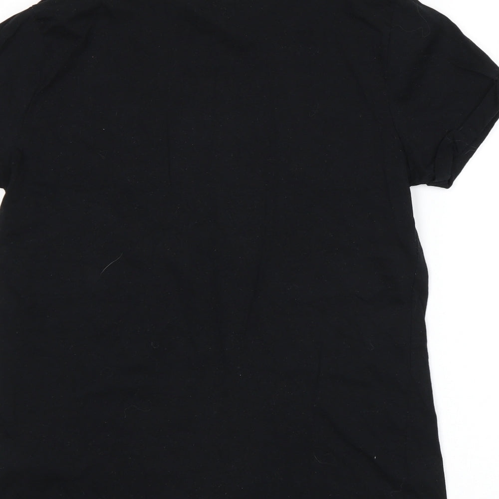 M&S Womens Black   Top Pyjama Top Size 10