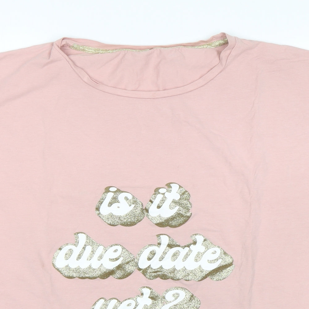 George Womens Pink   Basic T-Shirt Size 16