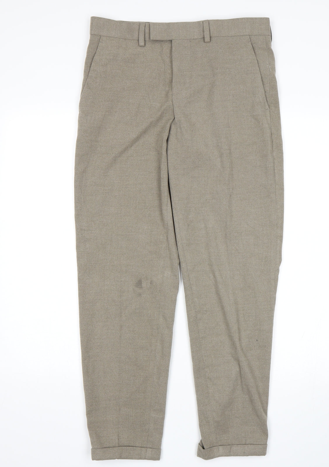 H&M Mens Brown   Trousers  Size 32 L27 in