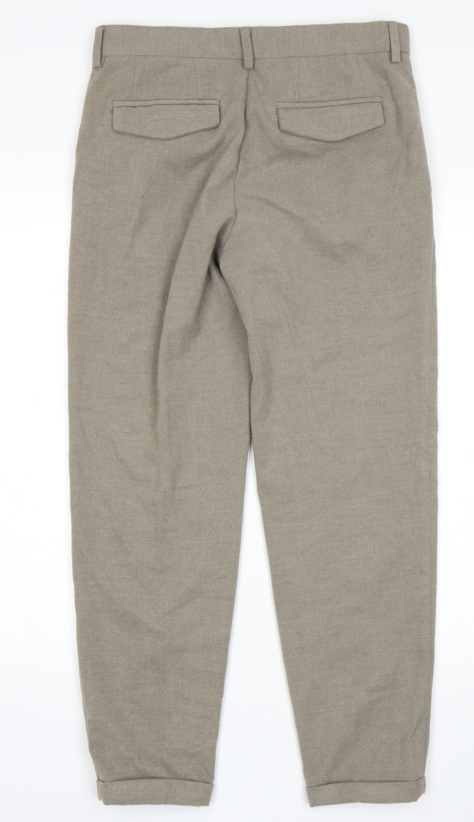 H&M Mens Brown   Trousers  Size 32 L27 in