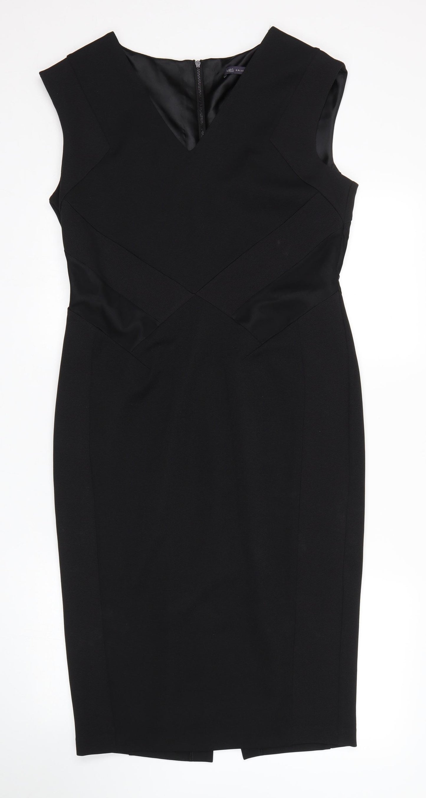 M*S Womens Black   Pencil Dress  Size 12