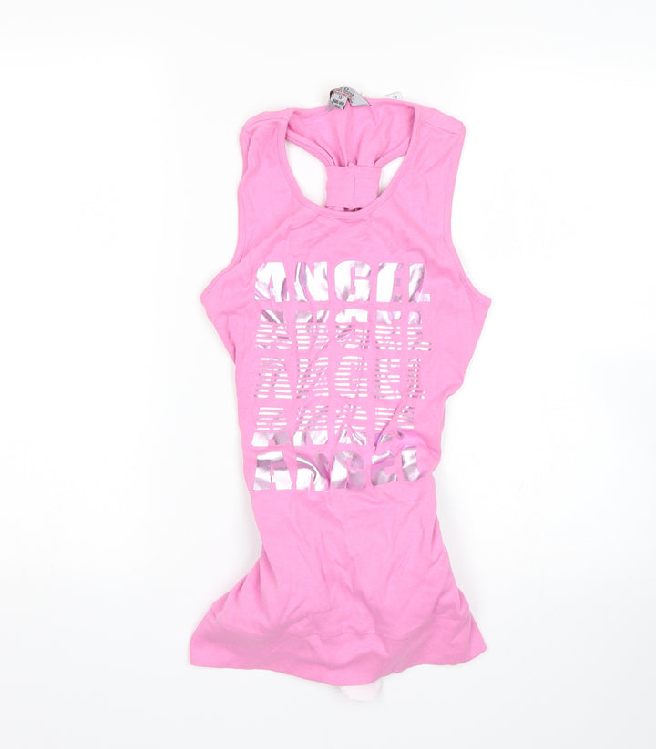 Y.D Girls Pink   Basic T-Shirt Size 13 Years