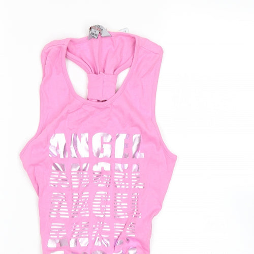 Y.D Girls Pink   Basic T-Shirt Size 13 Years