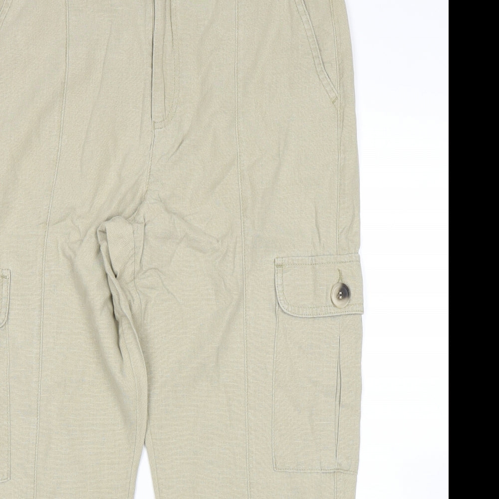 George Womens Beige   Trousers  Size 14 L24 in - Linen trousers