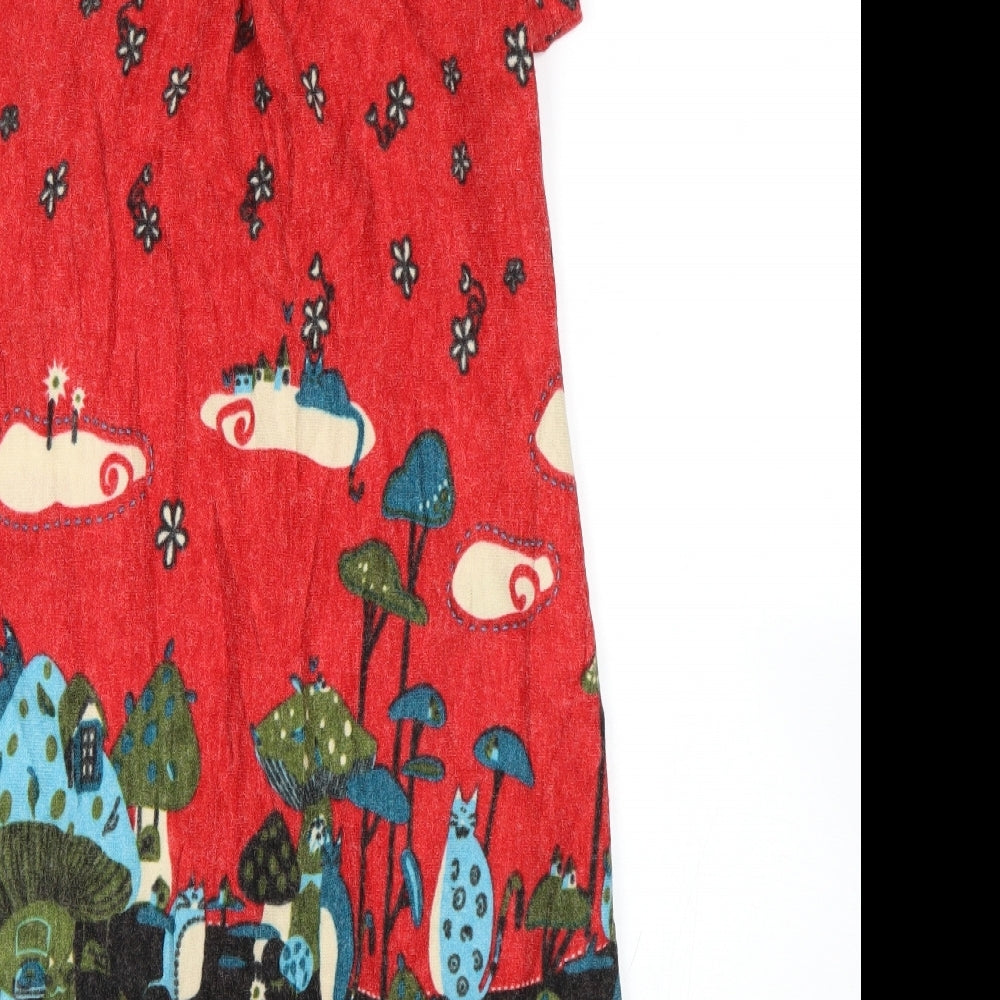 Tsega Womens Multicoloured Floral  Jumper Dress  Size S