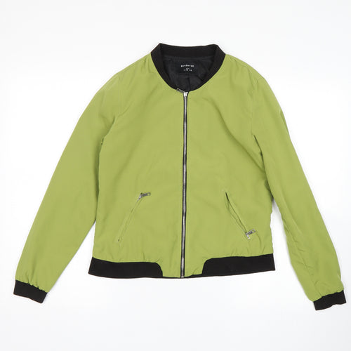 RESERVED Womens Green   Bomber Jacket Jacket Size 8