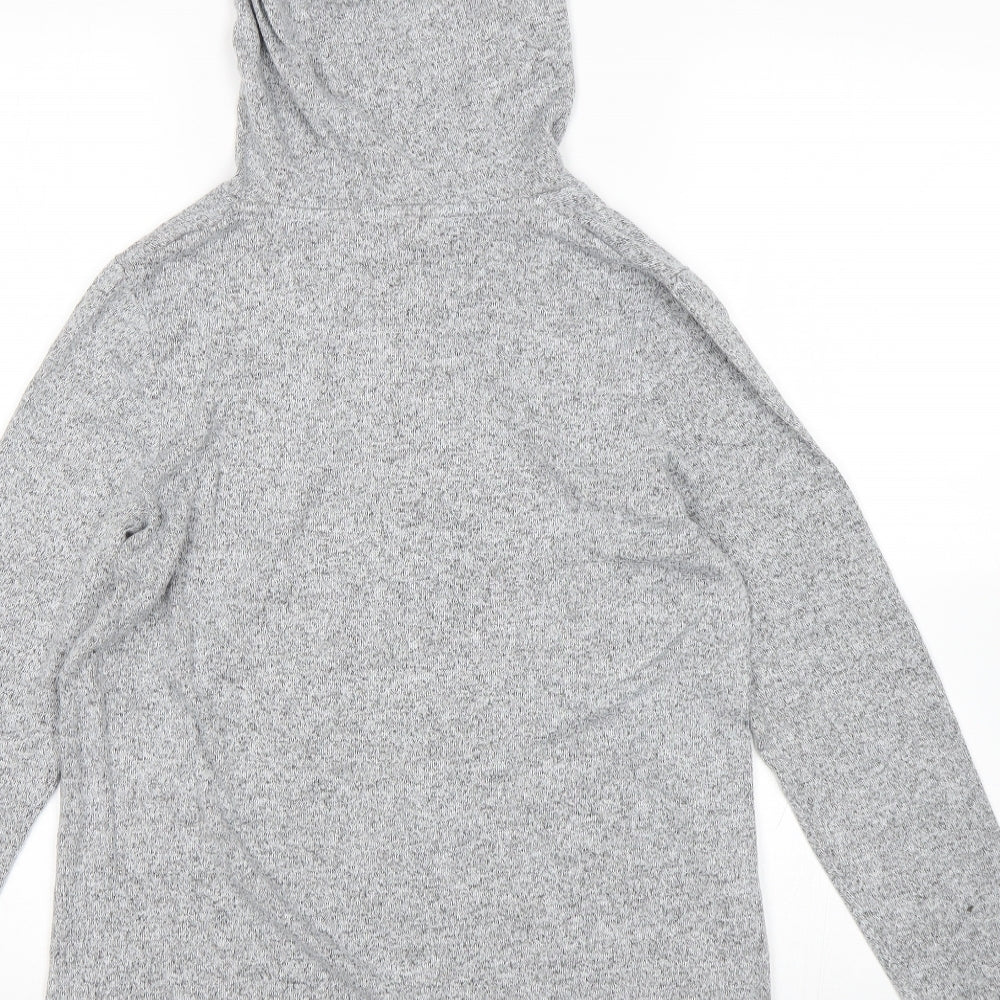 Papaya Womens Grey   Pullover Hoodie Size M