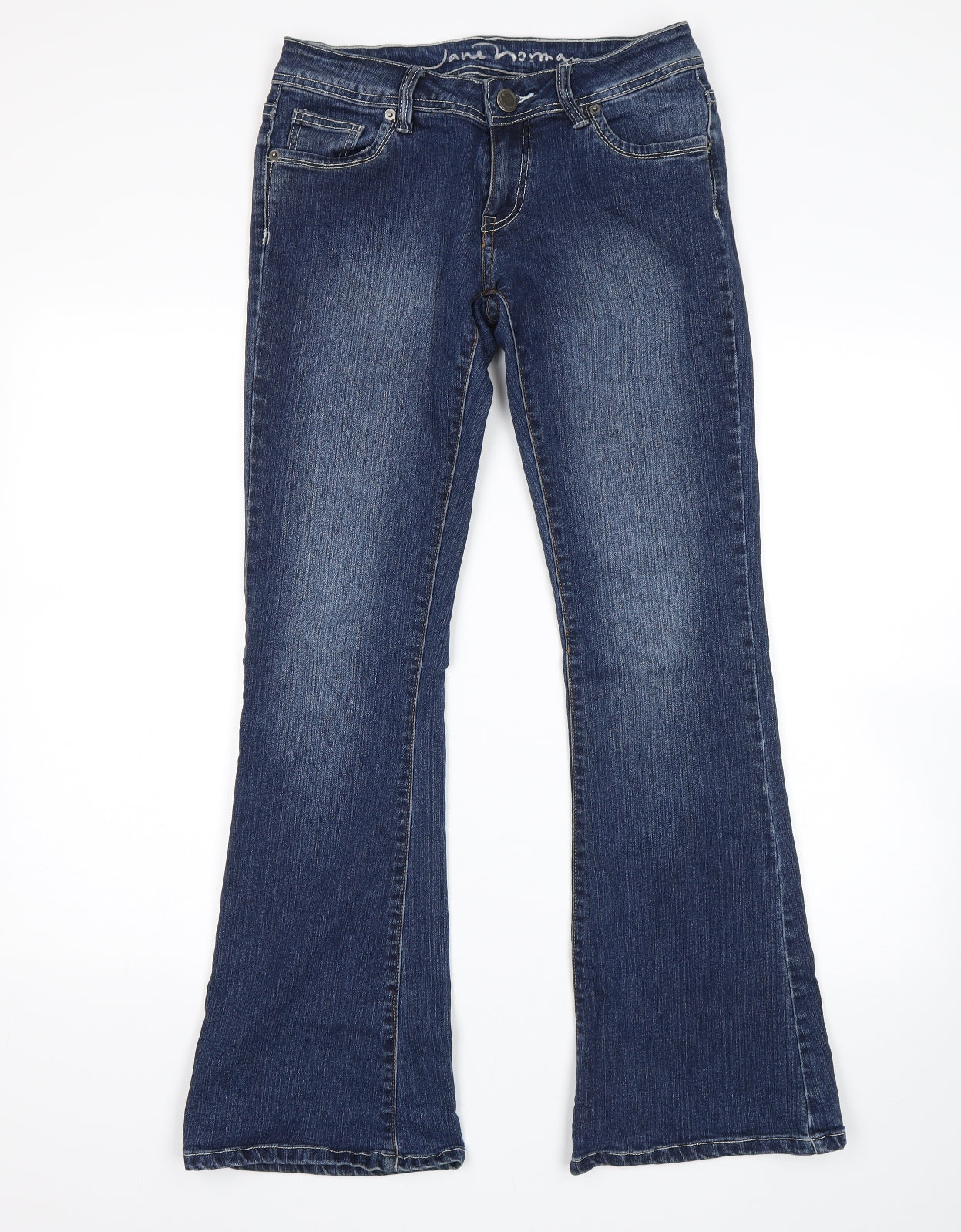 Jane Norman Womens Blue   Bootcut Jeans Size 10 L31 in
