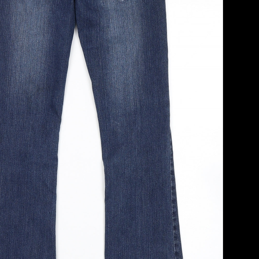 Jane Norman Womens Blue   Bootcut Jeans Size 10 L31 in