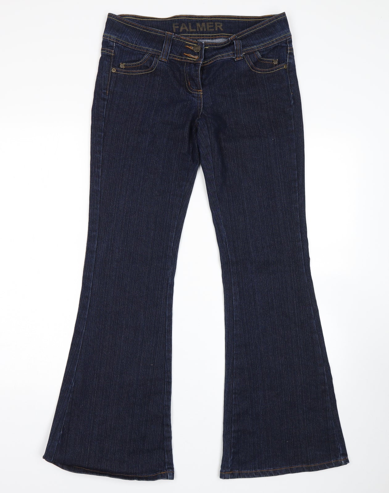 Falmer Womens Blue   Flared Jeans Size 10 L32 in