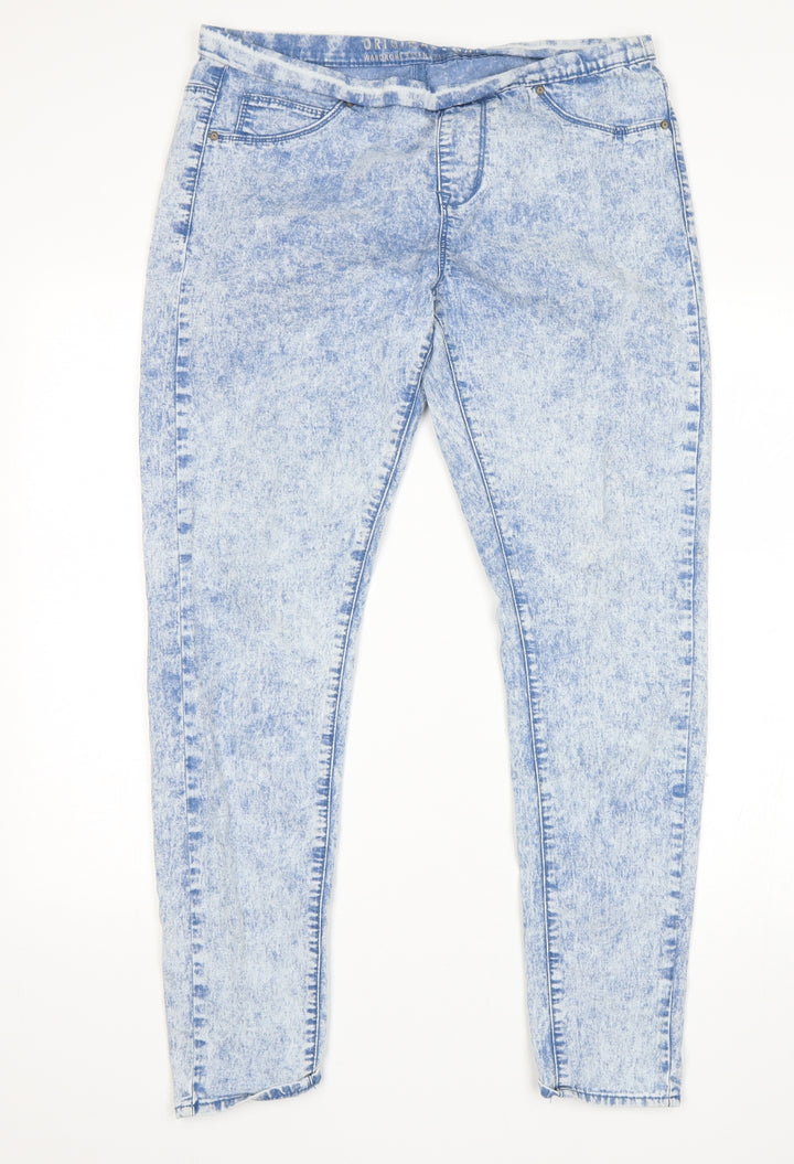 Preworn Womens Blue Jegging Jeans Size 14 L29 in