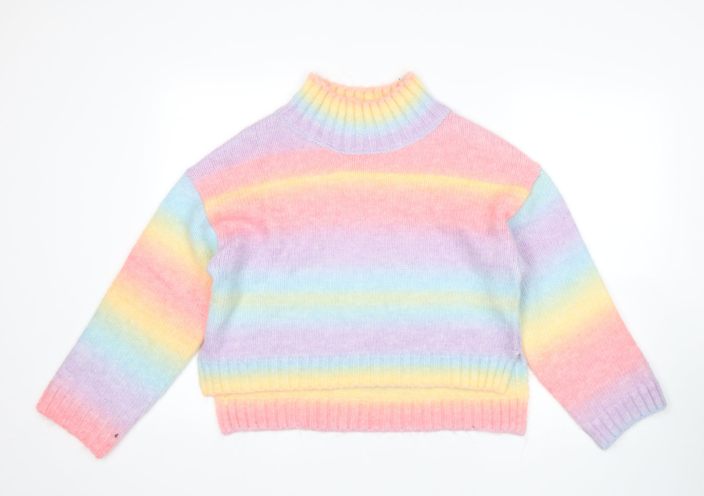 George Womens Multicoloured Striped  Pullover Jumper Size M