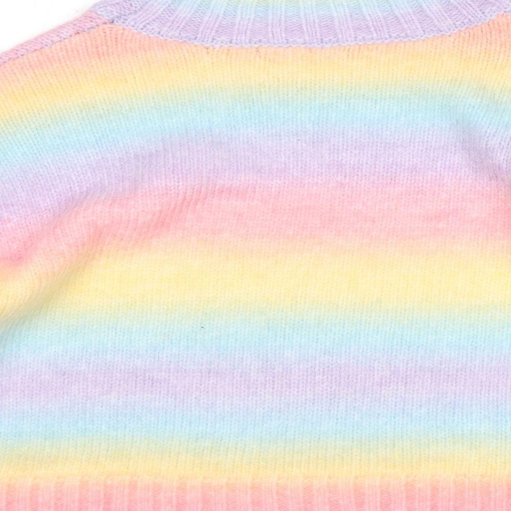 George Womens Multicoloured Striped  Pullover Jumper Size M