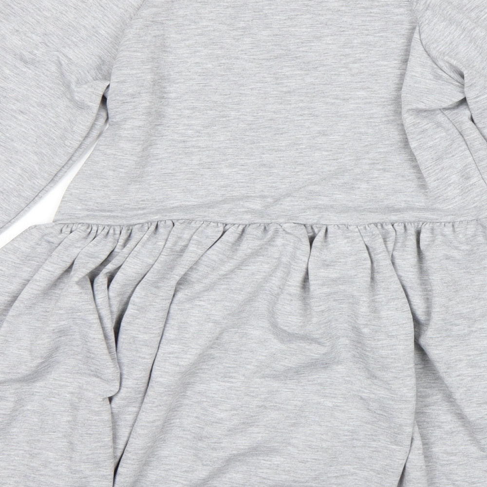Misspap Womens Grey   Fit & Flare  Size 8