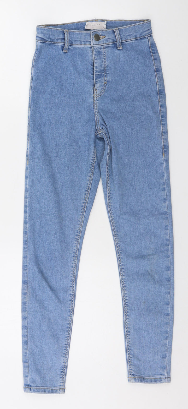 Topshop Womens Beige Straight Jeans Size 25 in L25 in