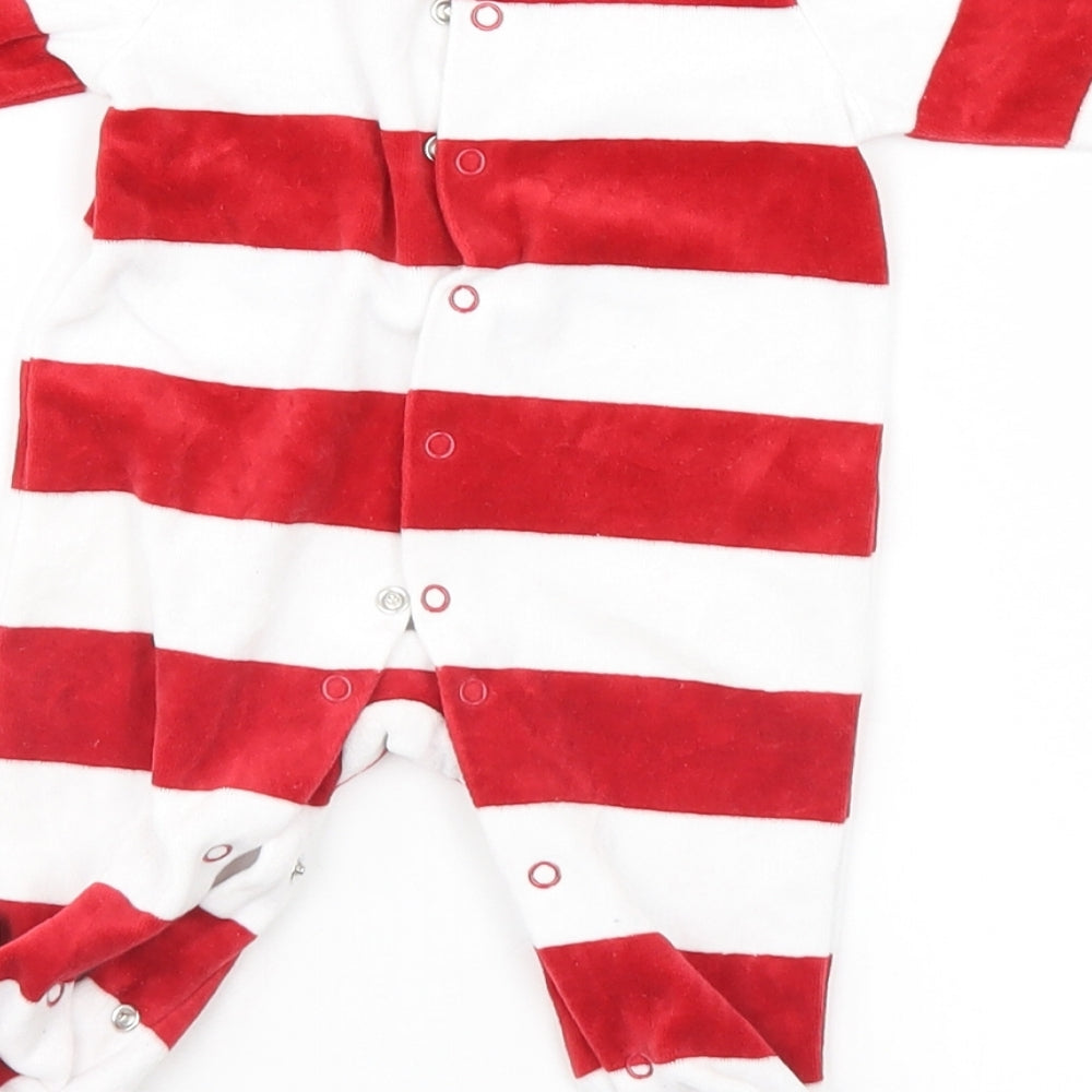 Baby Essentials Baby Red Striped   One-Piece Size Newborn  - I'm the Boss