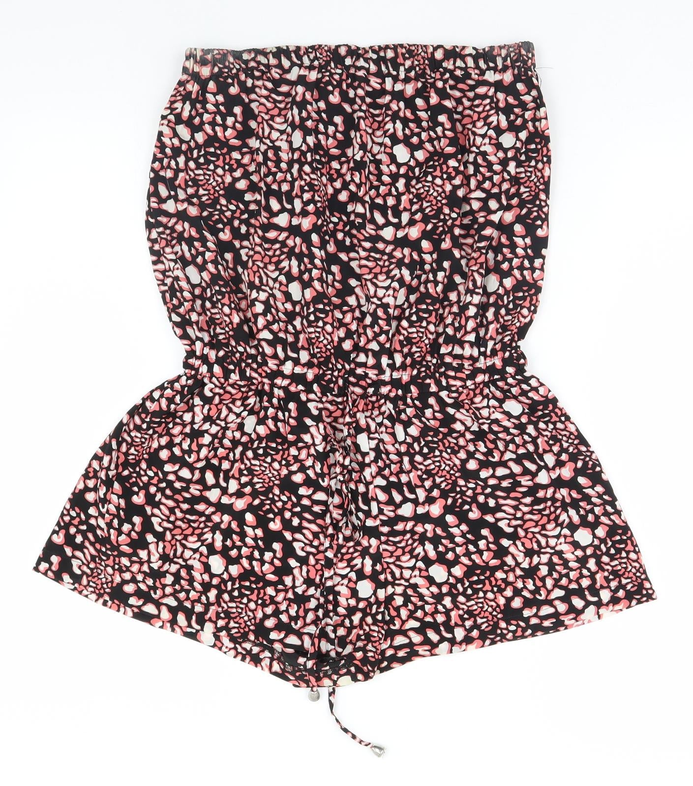 Papaya Womens Black Animal Print  Jumpsuit One-Piece Size 10