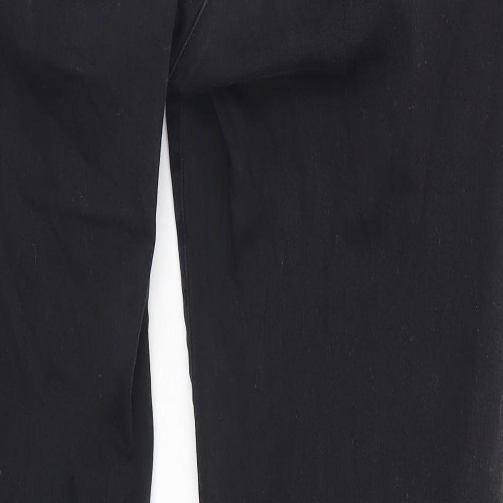 Wallis Womens Black   Straight Jeans Size 14 L30 in