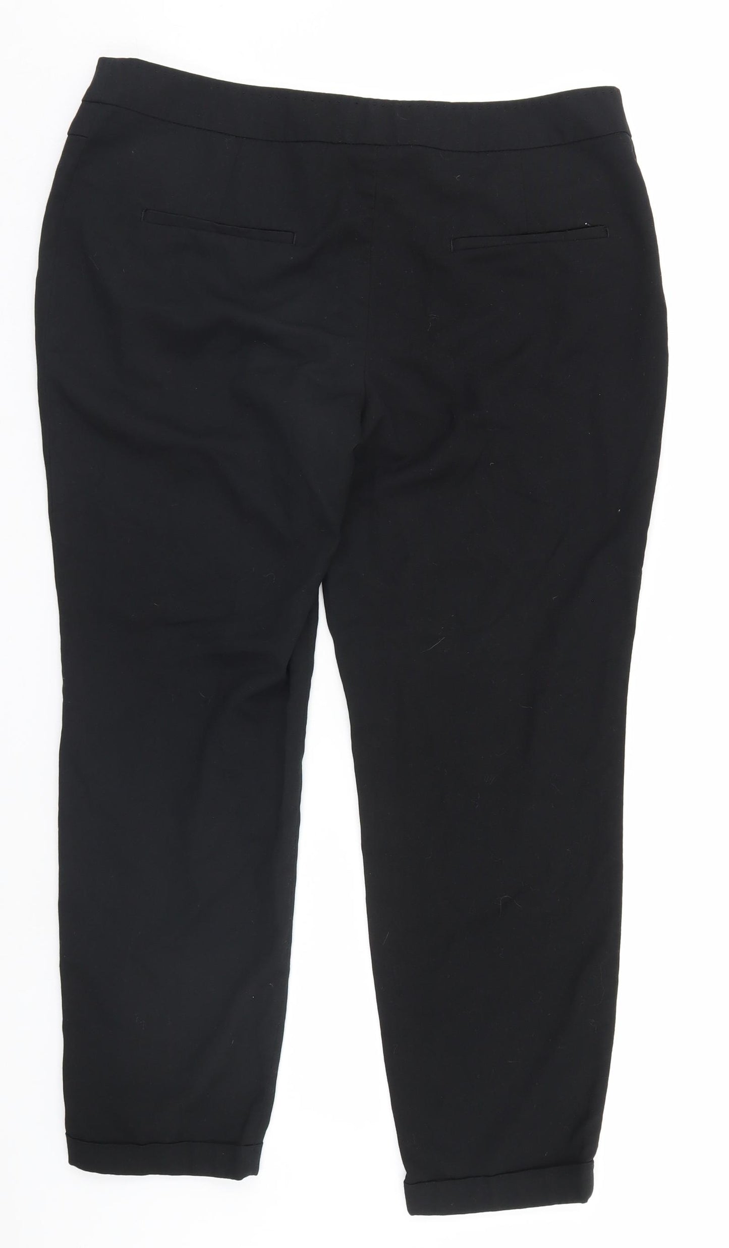 NEXT Womens Black   Trousers  Size 14 L26 in