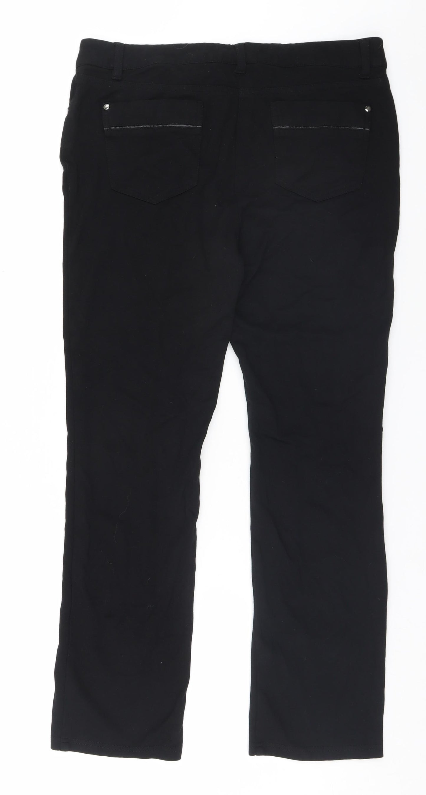 Wallis Womens Black   Trousers  Size 14 L26 in