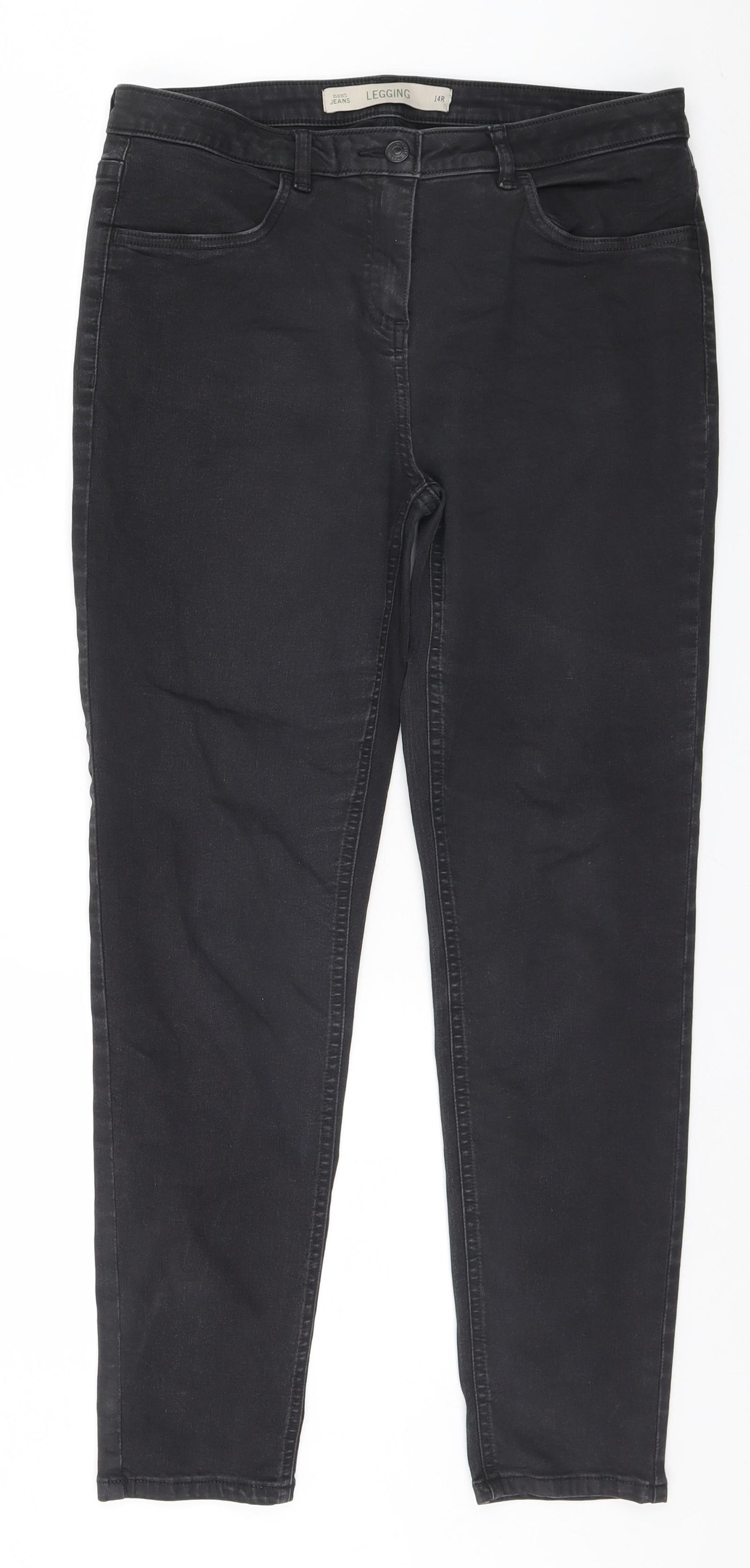 NEXT Womens Grey   Jegging Jeans Size 14 L28 in