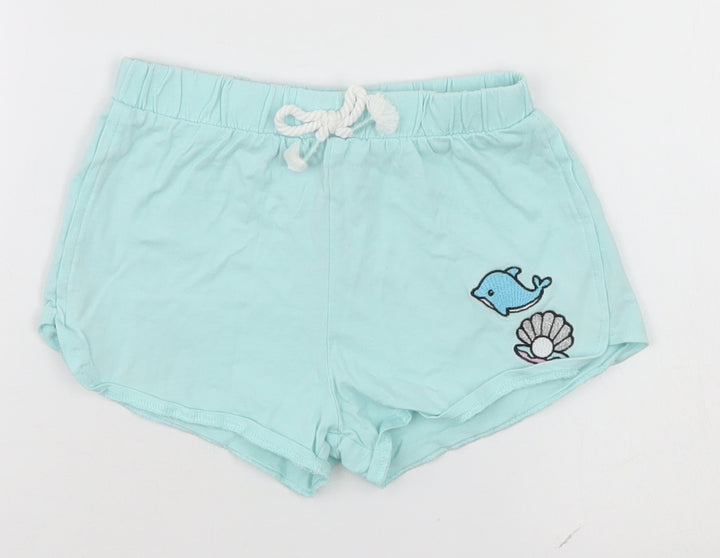 TU Boys Green Sweat Shorts Size 6 Years - Dolphin