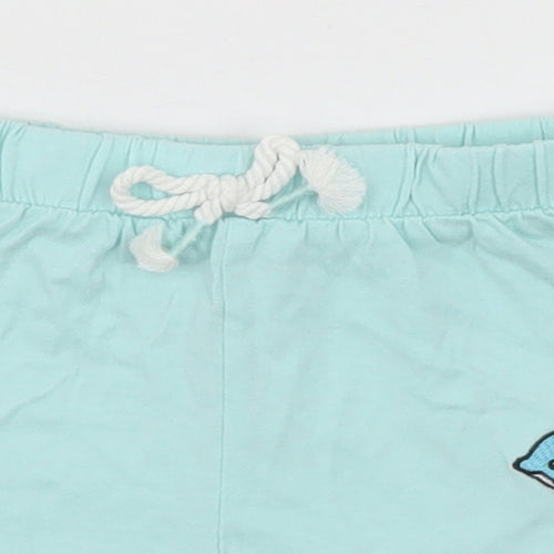 TU Boys Green   Sweat Shorts Size 6 Years - Dolphin