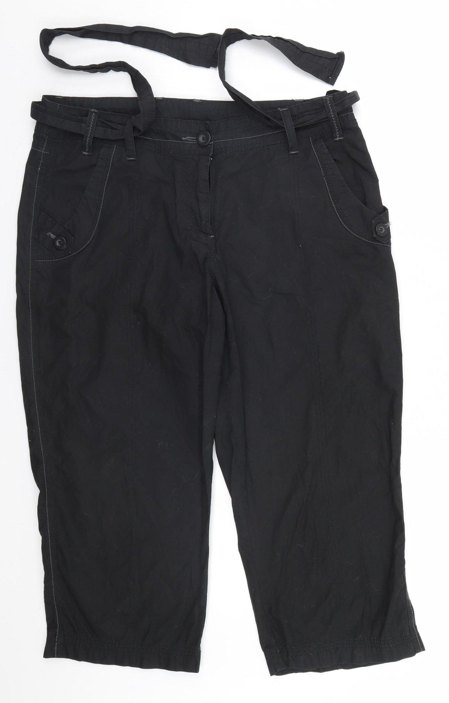 Dorothy Perkins Womens Black   Trousers  Size 14 L22 in