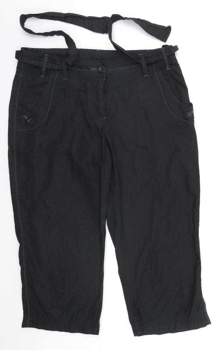 Dorothy Perkins Womens Black   Trousers  Size 14 L22 in