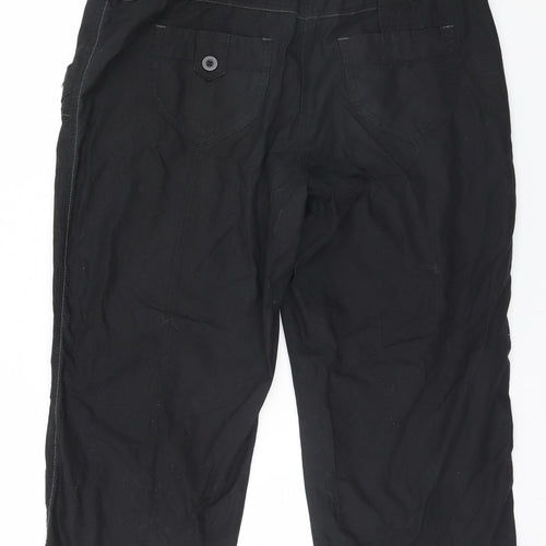 Dorothy Perkins Womens Black   Trousers  Size 14 L22 in