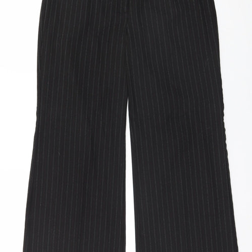 Per Una Womens Black Striped  Trousers  Size 16 L30 in