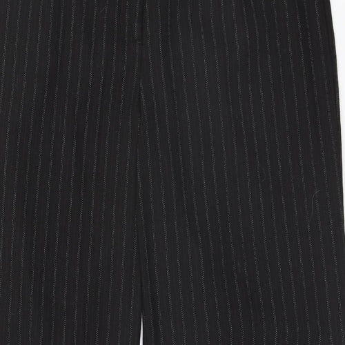Per Una Womens Black Striped  Trousers  Size 16 L30 in