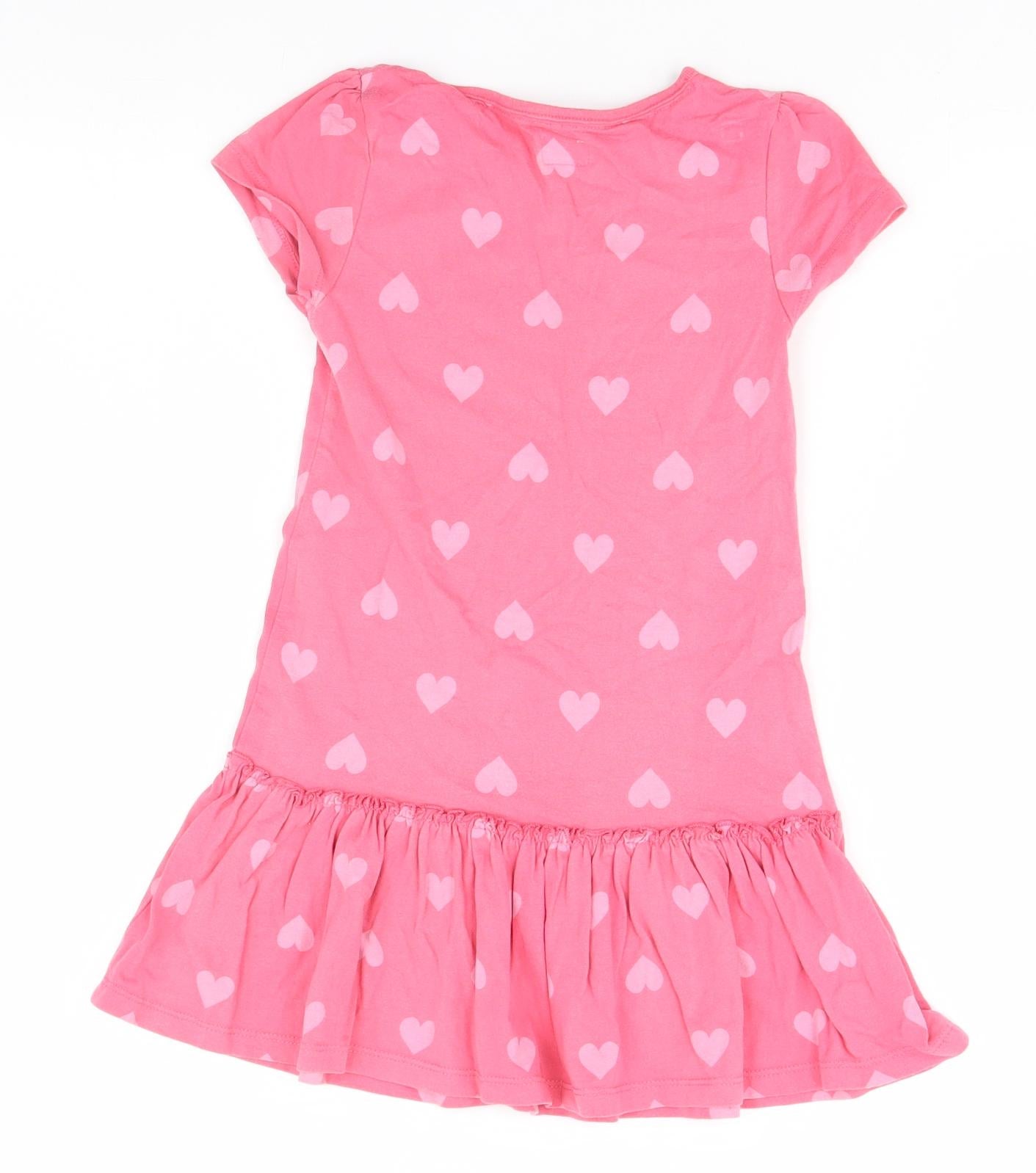 F&F Girls Pink   A-Line  Size 4-5 Years  - Hearts