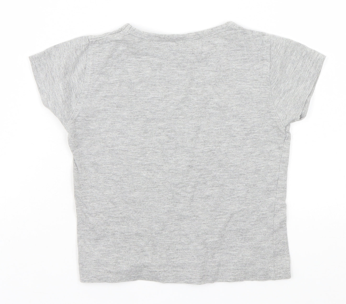 Coolclub Girls Grey   Basic T-Shirt Size 4 Years  - My Pretty Bag