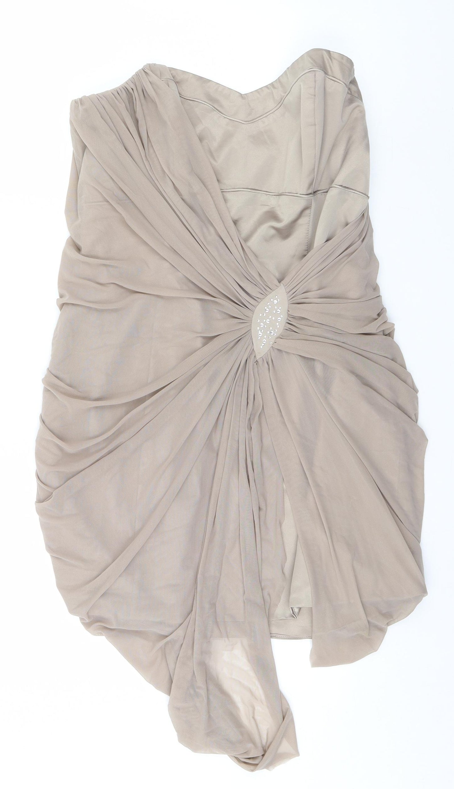 Lipsy Womens Gold   Tank Dress  Size 16